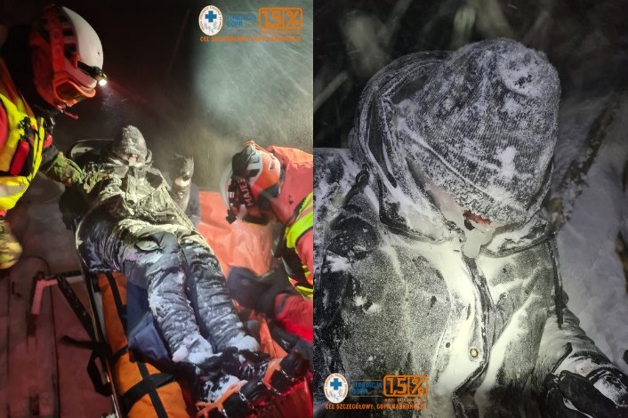 Ratownicy uratowali dwóch turystów.