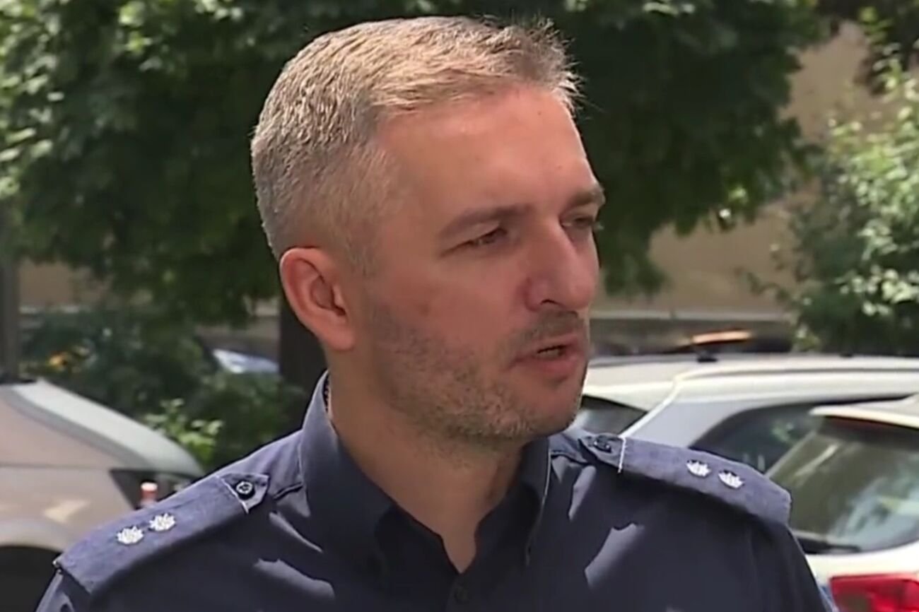 Piotr Szpiech, oficer prasowy KMP w Krakowie