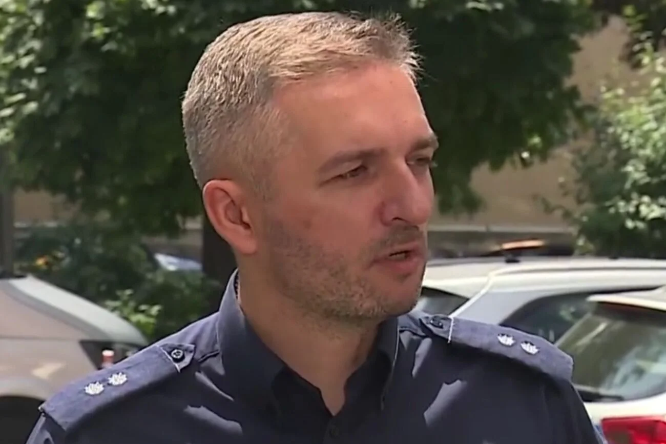 Piotr Szpiech, oficer prasowy KMP w Krakowie