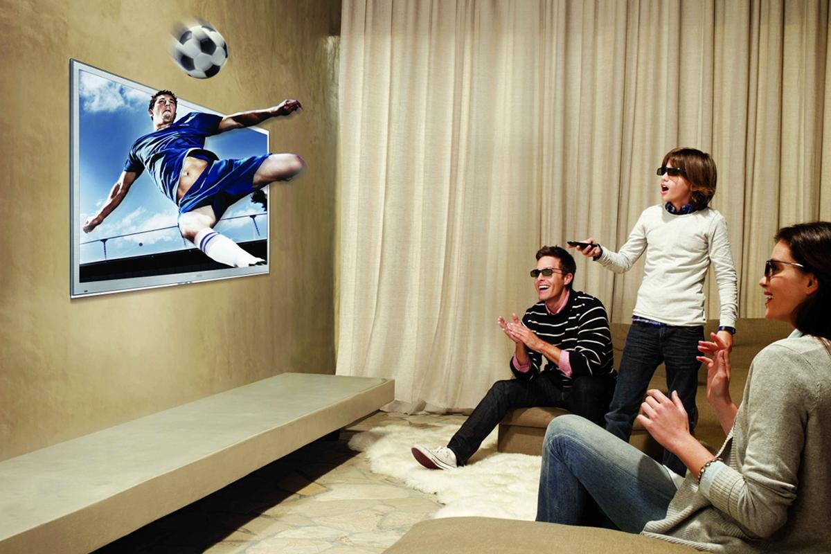 Jeden z telewizorów 3D, którym można sterować m.in. za pomocą gestów.