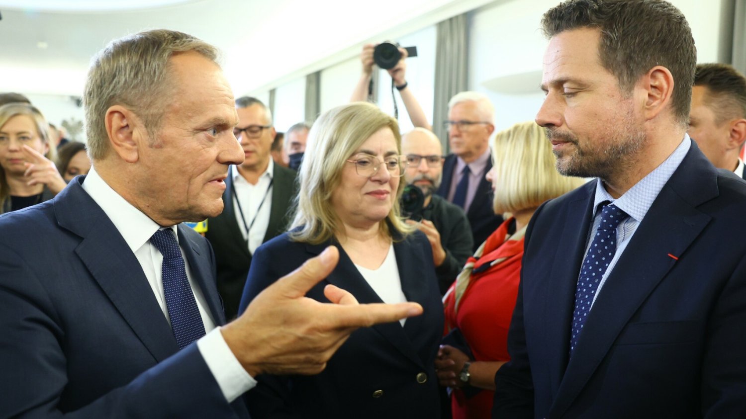 Donald Tusk i Rafał Trzaskowski.