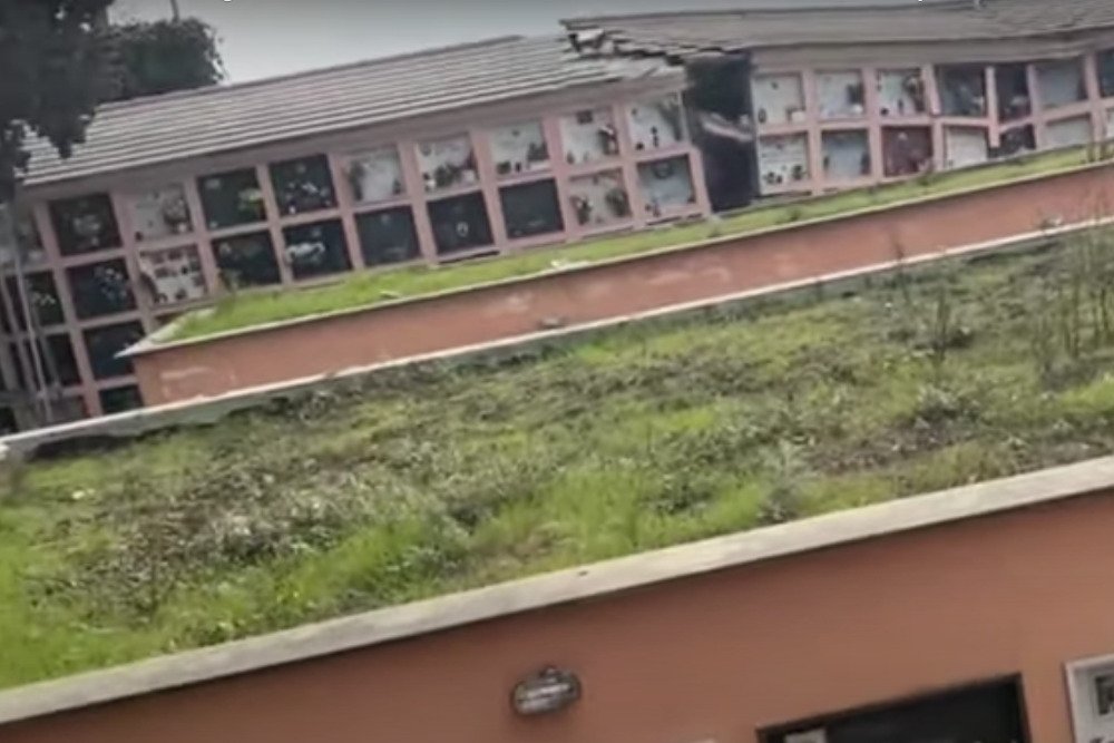 W Camogli osunęła się ziemia.