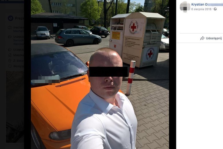 Krystian O. zabrał głos po wypadku na Bielanach w Warszawie.