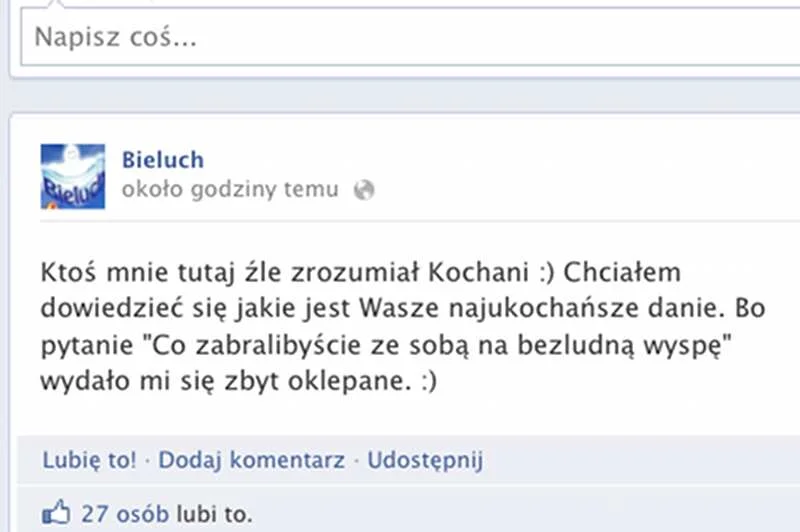 Wpis moderatora profilu serka "Bieluch"