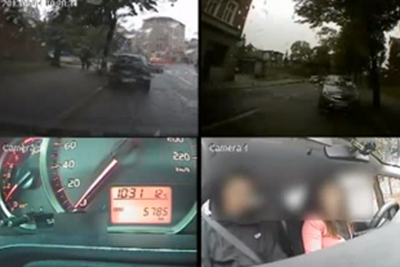 Kursantka po oblanym egzaminie zaczęła uciekać samochodem.