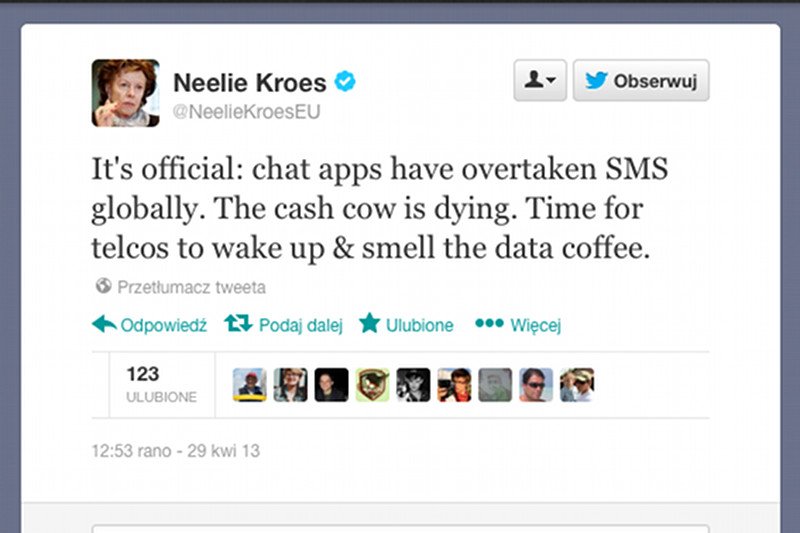 Komisarz UE ogłosiła koniec ery SMS-ów. "Dojna krowa umiera"