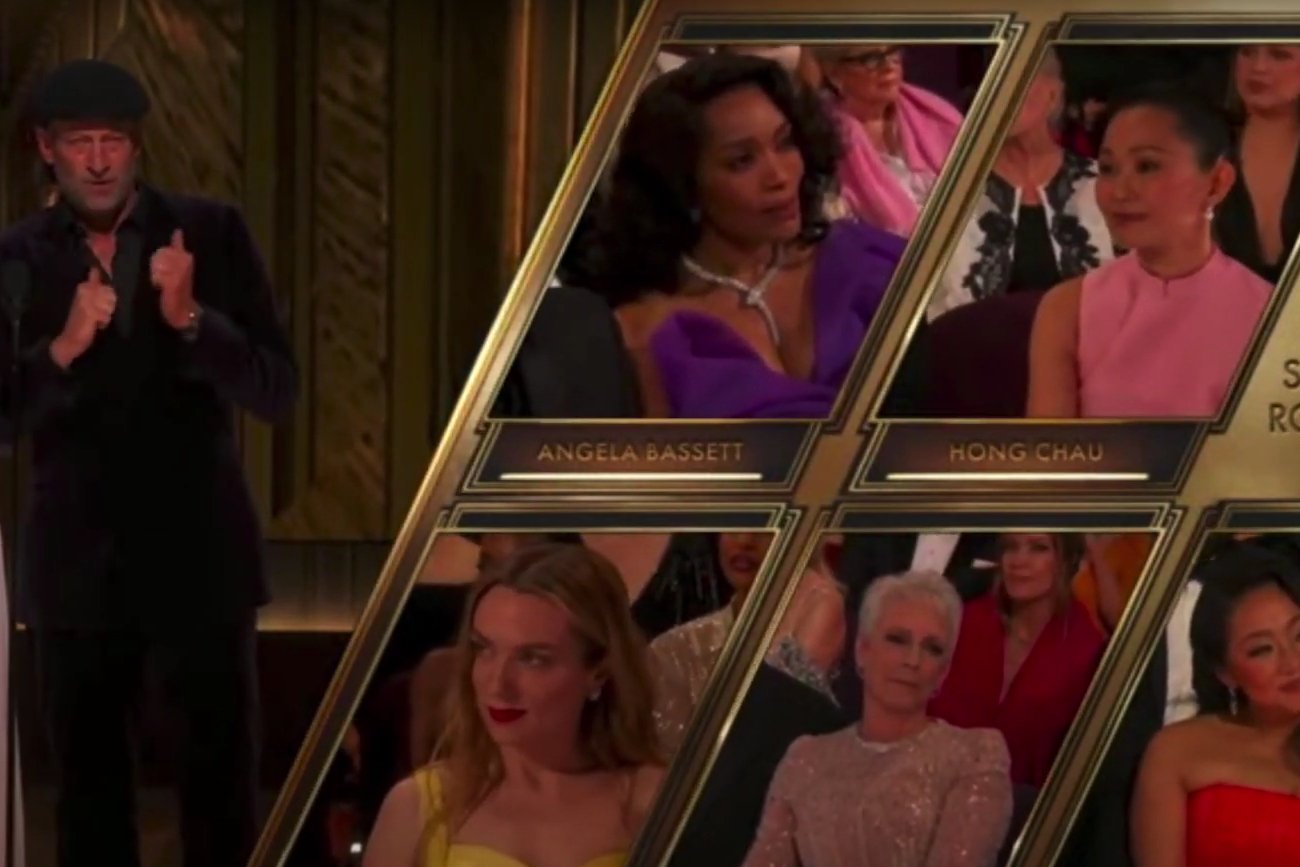 Angela Bassett nieszczególnie cieszyła się z wygranej Jamie Lee Curtis.