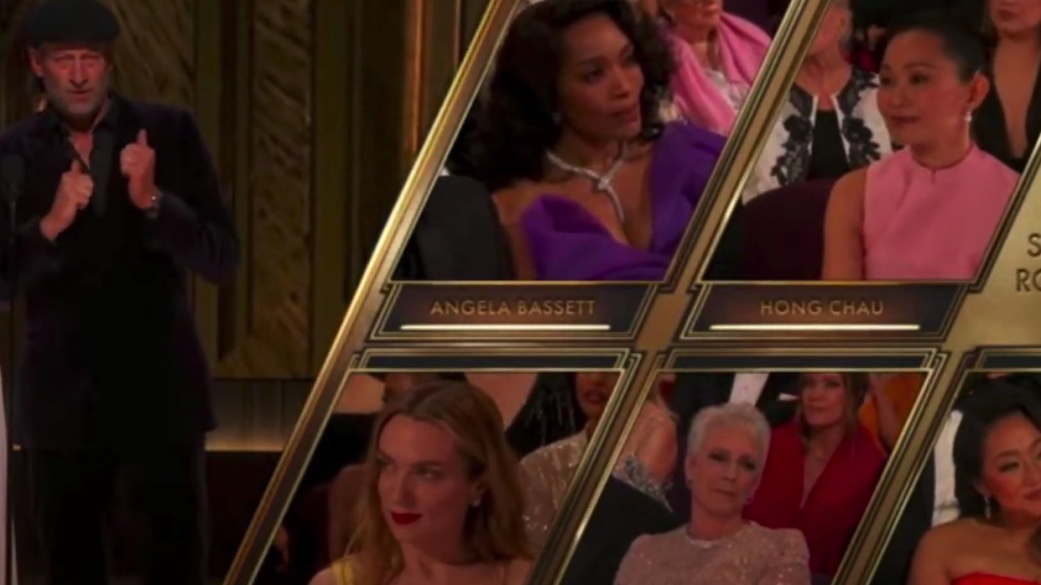 Angela Bassett nieszczególnie cieszyła się z wygranej Jamie Lee Curtis.