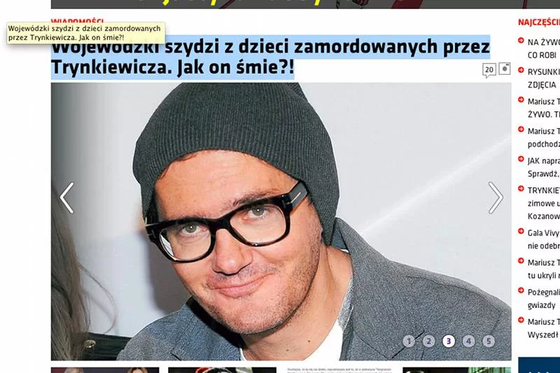 "Super Express" o audycji Wojewódzkiego
