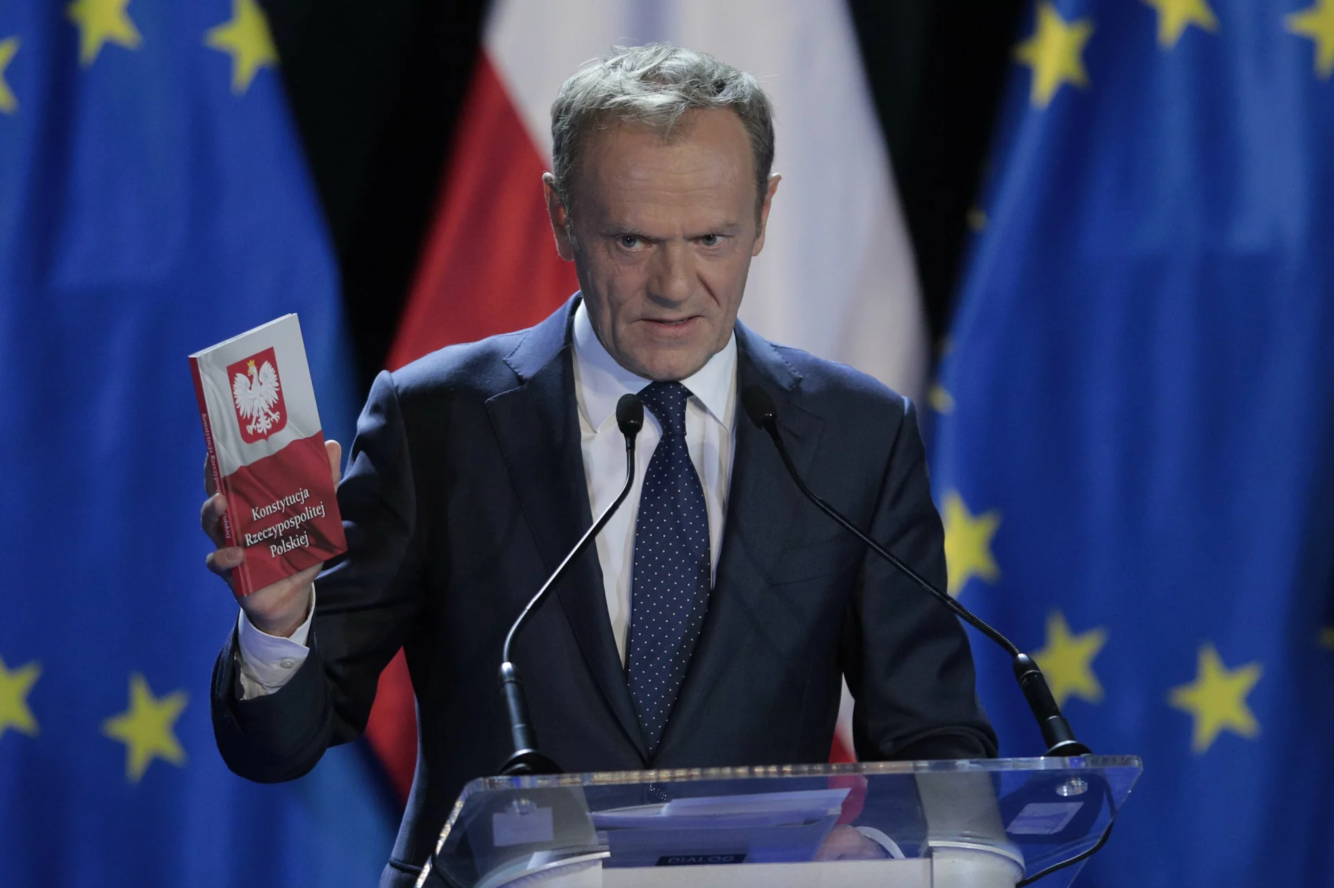 Donald Tusk wygłosił przemówienie o Konstytucji 3 maja, w którym nie zabrakło mocnych politycznych akcentów.