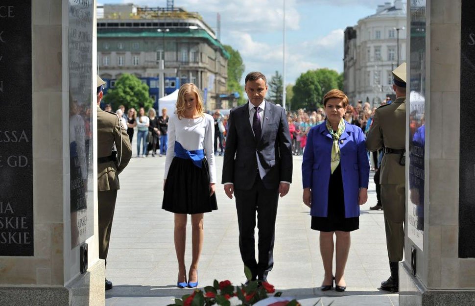 Andrzej Duda dziś przy Grobie Nieznanego Żołnierza w Warszawie. Fot. Andrzej Duda/Flickr