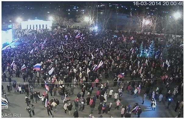 Tak wyglądały ulice Sewastopola w dniu referendum dotyczącym przyszłości Krymu.