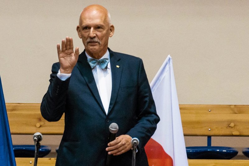 Janusz Korwin-Mikke twierdzi, że wolałby żyć pod "okupacją" muzułmańską, niż unijną.