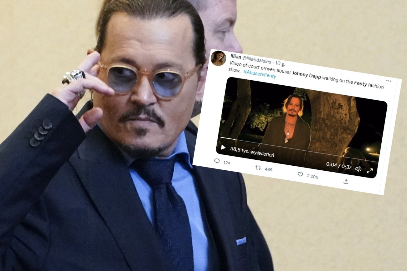 Johnny Depp pojawił się na pokazie marki Savage x Fenty.