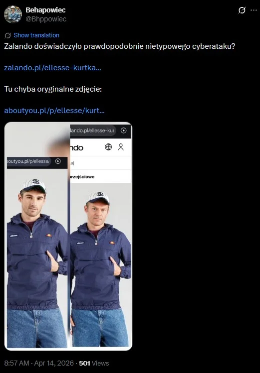 Na Zalando nie ma już "Tuska". Od razu zaczęła się przewijać jedna teoria
