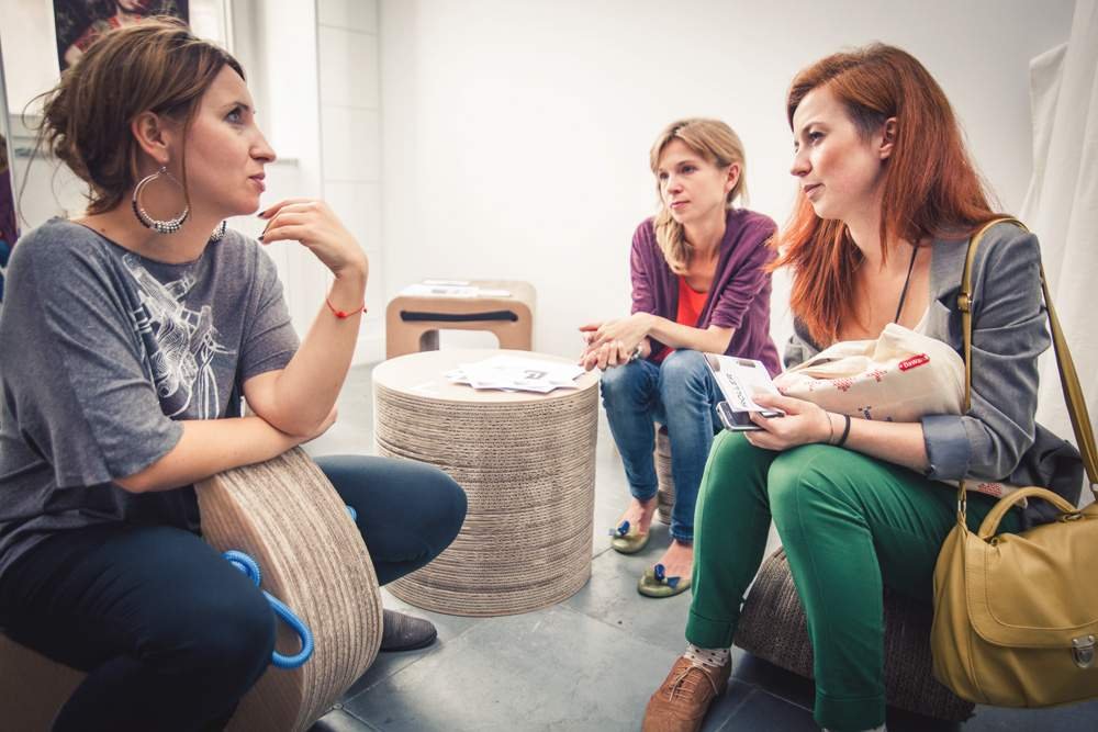 Z Olą Szałek z DaWandy i Olgą z 9 Design