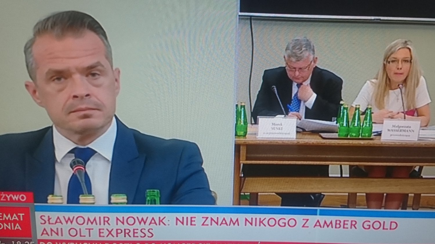 Minister Nowak był zaskoczony problemami przewodniczącej komisji.