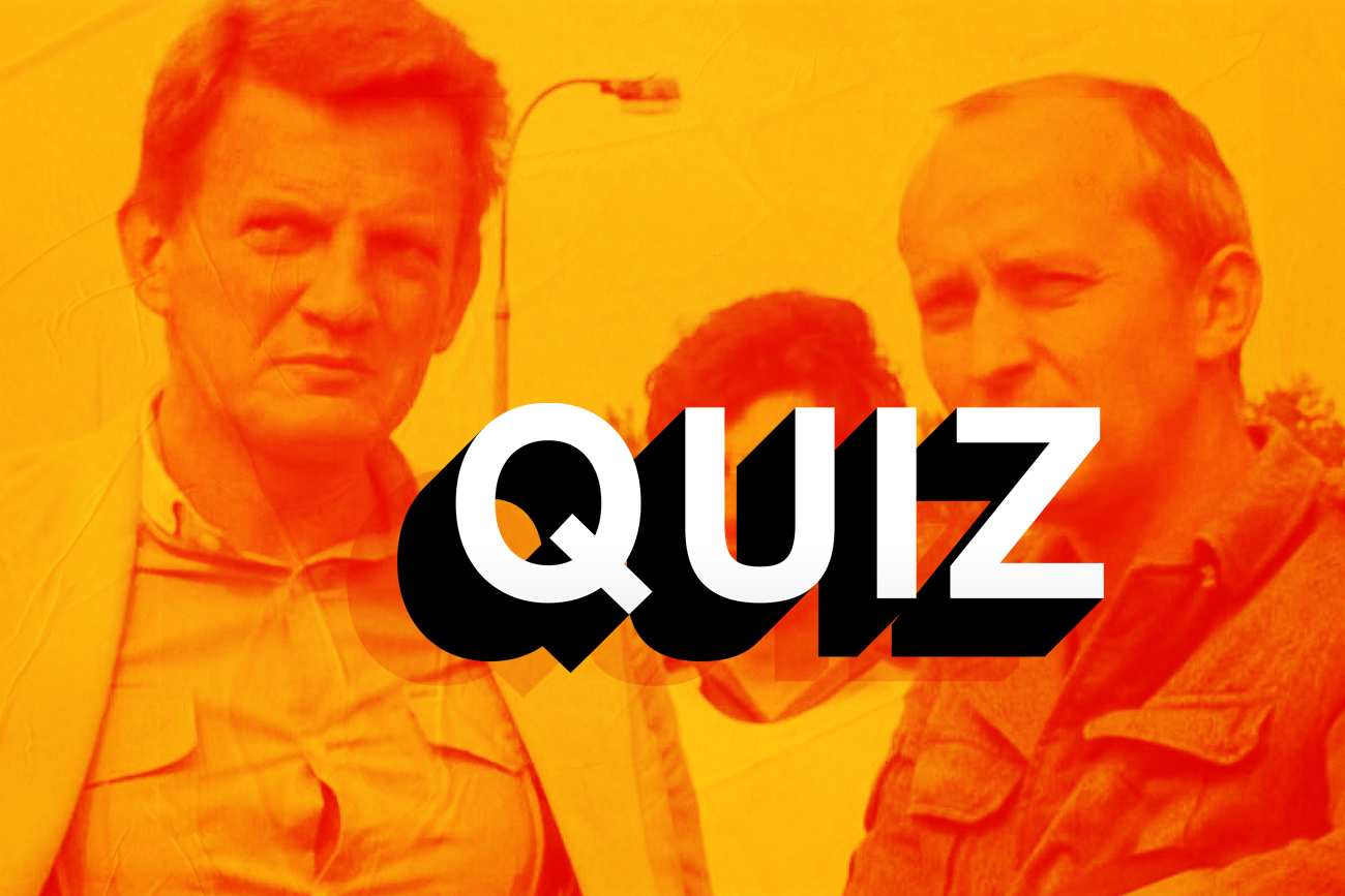 Na zdjęciu okładka quizu o serialu "07 zgłoś się".