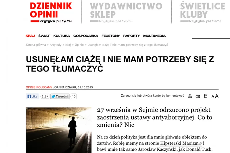 Joanna Dziwak nie chce tłumaczyć się ze swojej decyzji. Kilka komentarzy sprawiło, że jej brudy czytało tysiące internautów