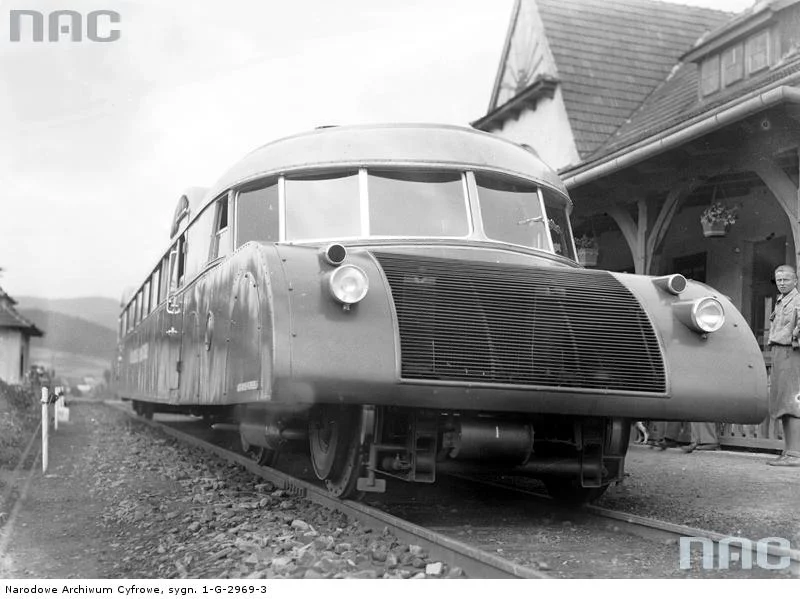 Torpeda podhalańska" w czasie jazdy próbnej (1933).