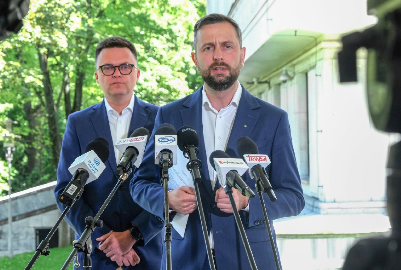 Gdzie był Hołownia i Kosiniak-Kamysz? Nie zabrali głosu na marszu Tuska.