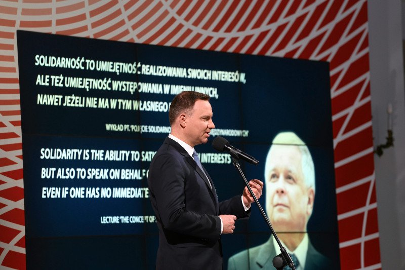 Andrzej Duda często powołuje się na Lecha Kaczyńskiego.