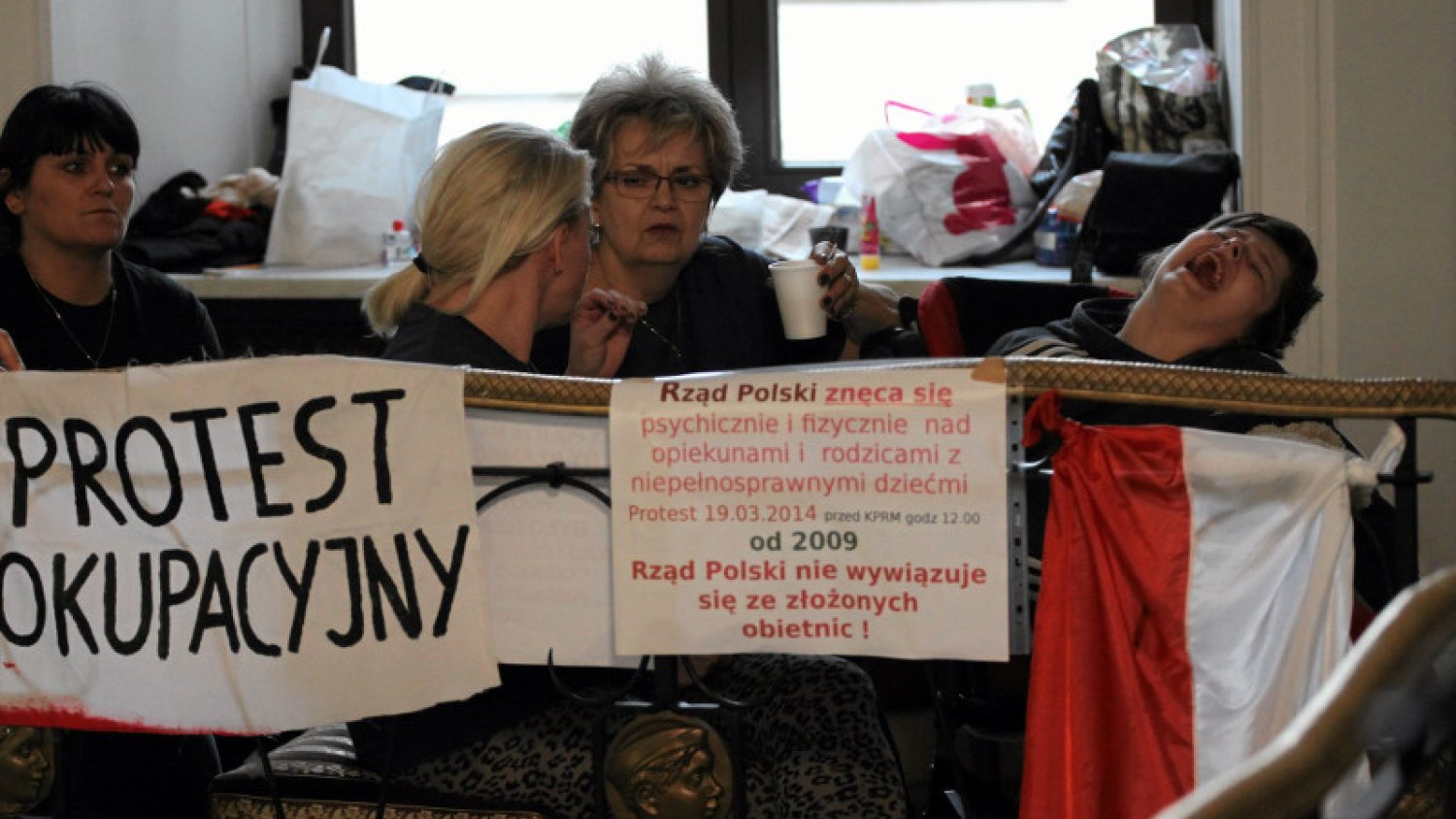 Rodzice niepełnosprawnych dzieci protestują w Sejmie