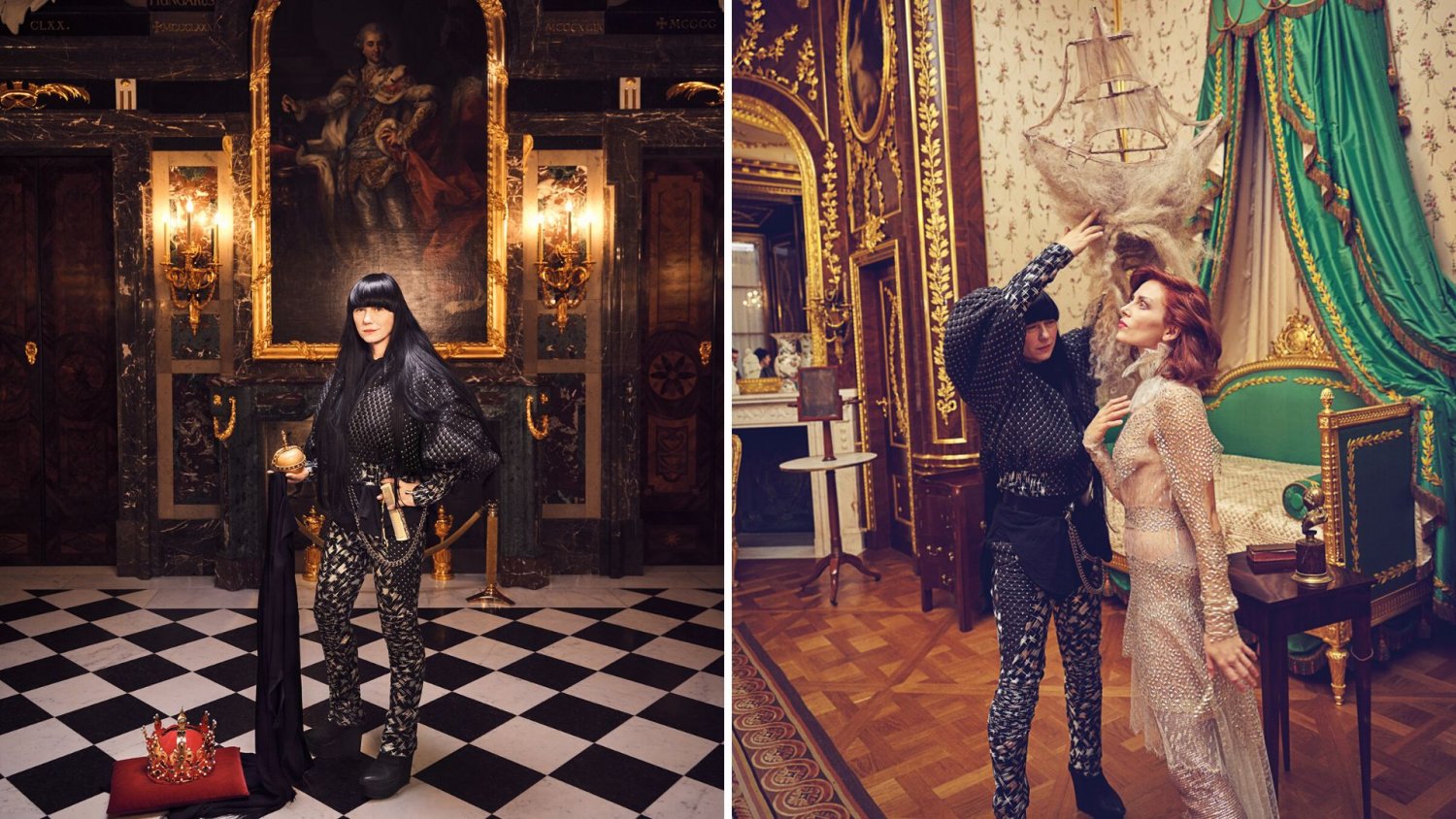 Jaga Hupało i Katarzyna Wajda (kreacje: Gosia Baczyńska, peruka statek: Teatr Roma)