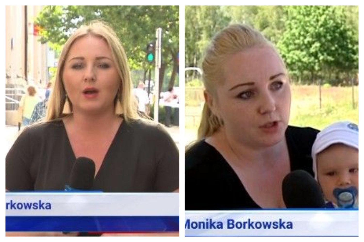 Monika Borkowska wcześniej występowała w "Wiadomościach" jako mieszkanka Skierniewic.