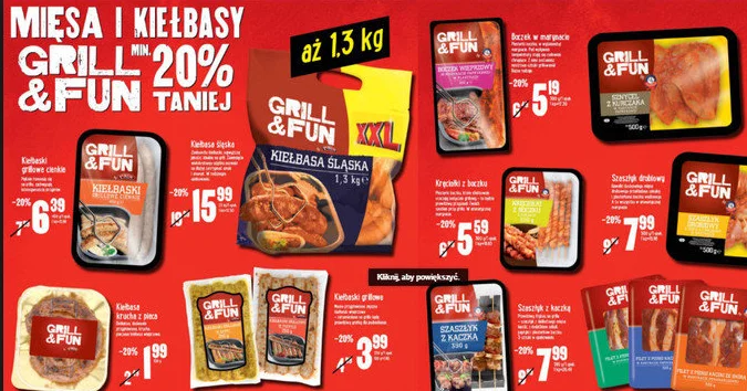 Supermarkety dbają o potrzeby miłośników grilla.