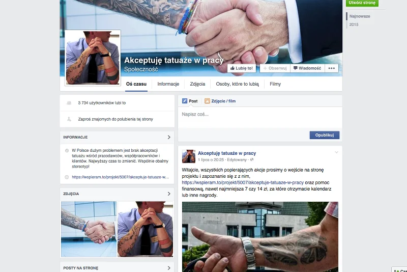 Profil działa od końca czerwca