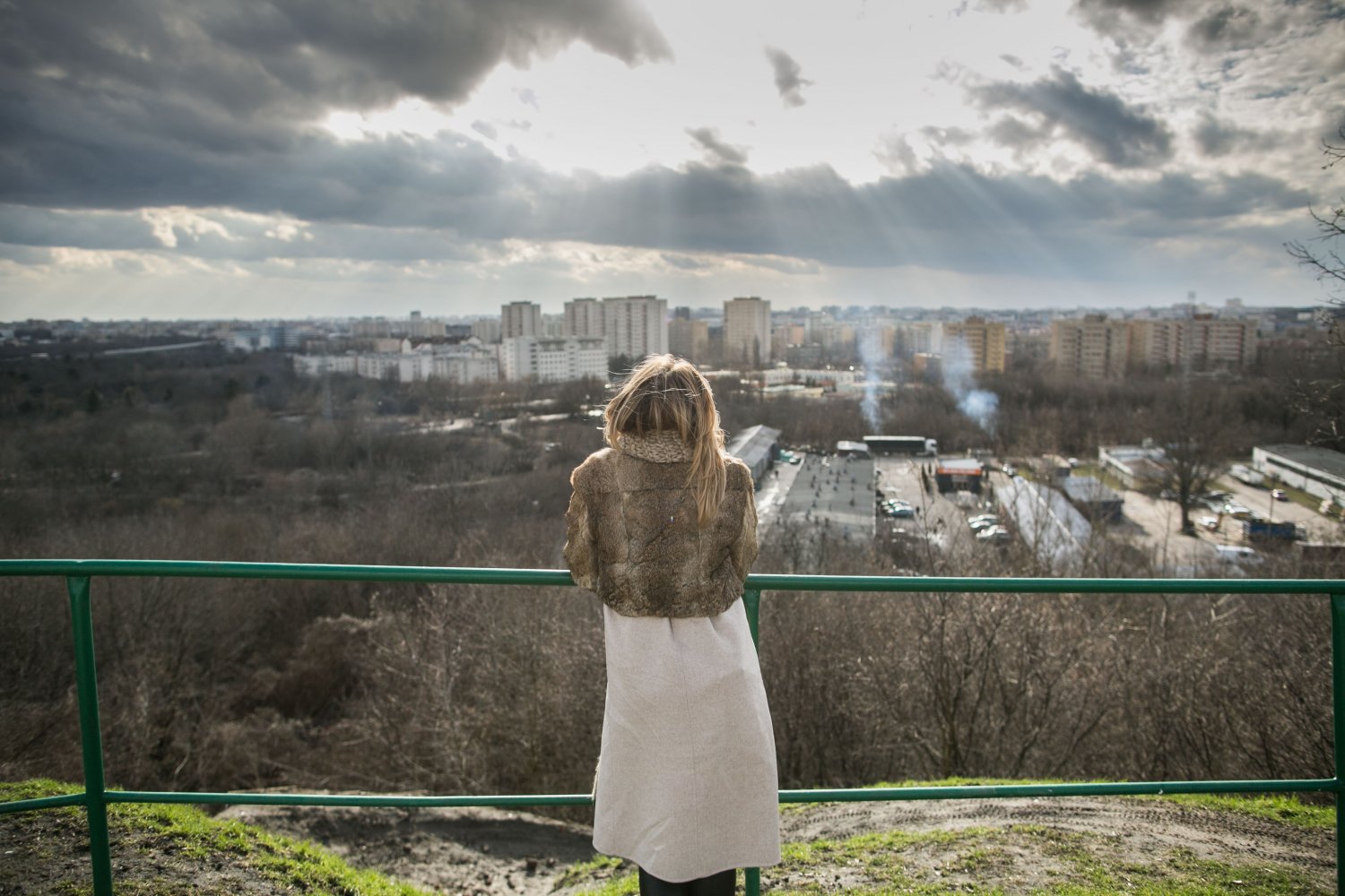 Widok na Warszawę z Kopca Powstania Warszawskiego