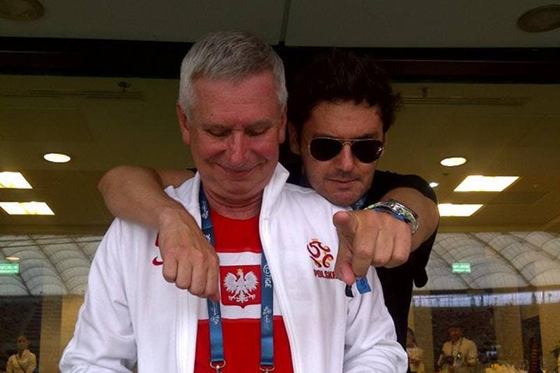 Kuba Wojewódzki z Krzysztofem Materną na Stadionie Narodowym