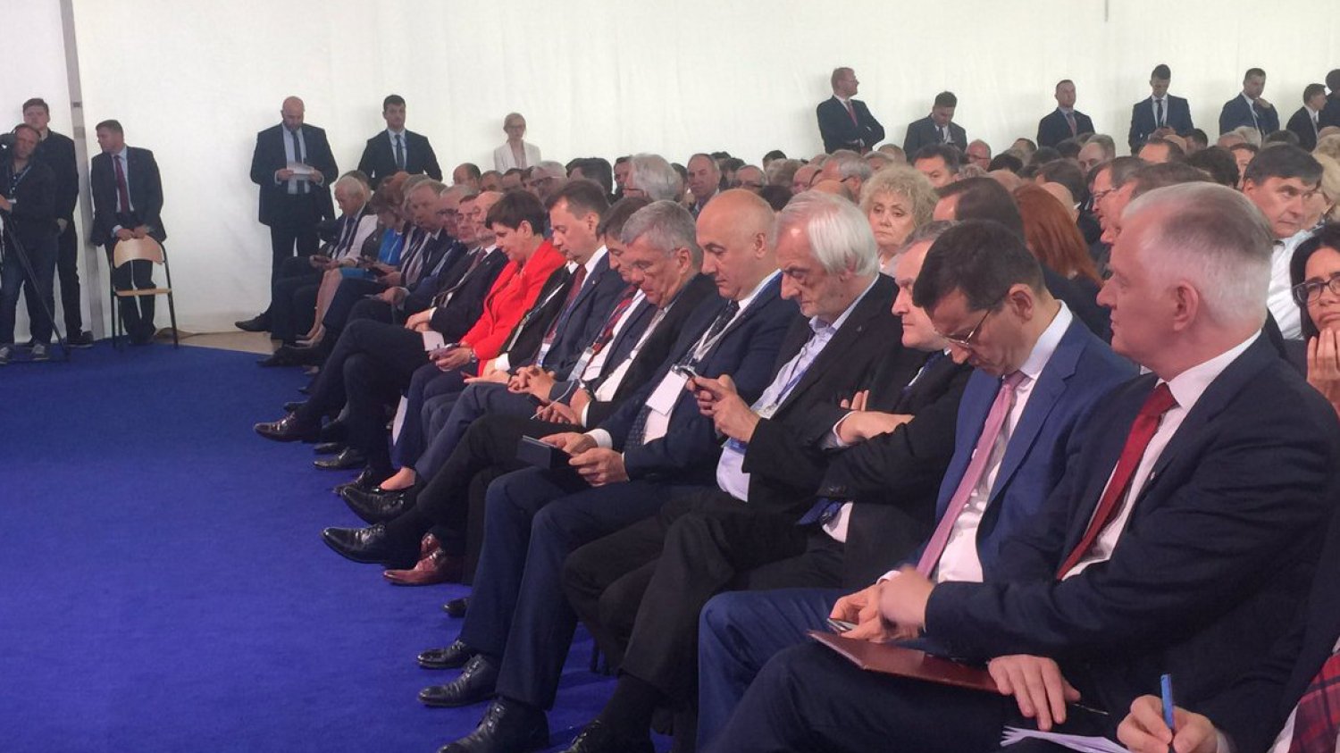 Niektórzy na kongresie PiS byli bardzo senni.