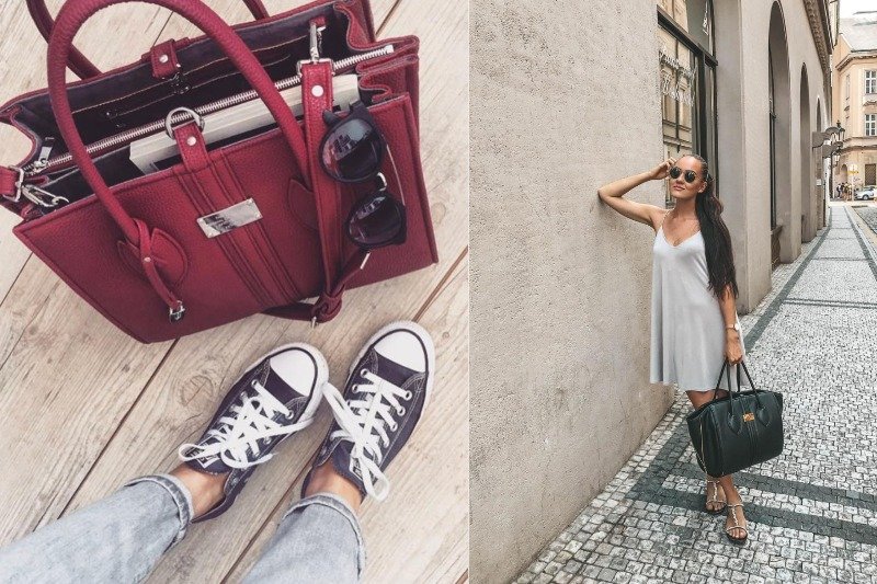 Wegańskie torebki polskiej marki podbiły Instagram. Burgundowy model otrzymała od PETA sama Meghan Markle