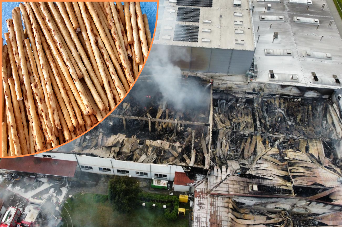 Poźar fabryki firmy Aksam w miejscowości Malec, Paluszki Beskidzkie