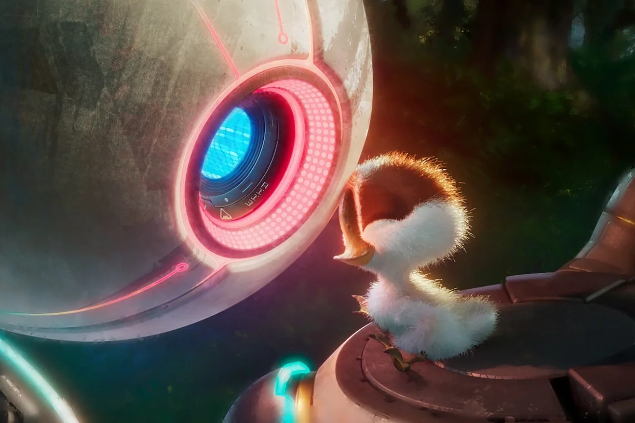 Kadr z filmu "Dziki robot"