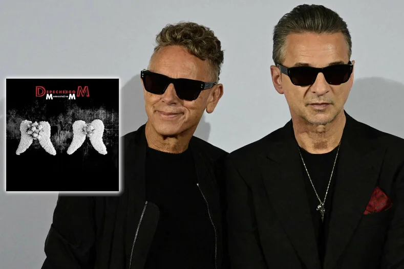 Gitarzysta i tekściarz Martin Gore oraz wokalista Dave Gahan z Depeche Mode