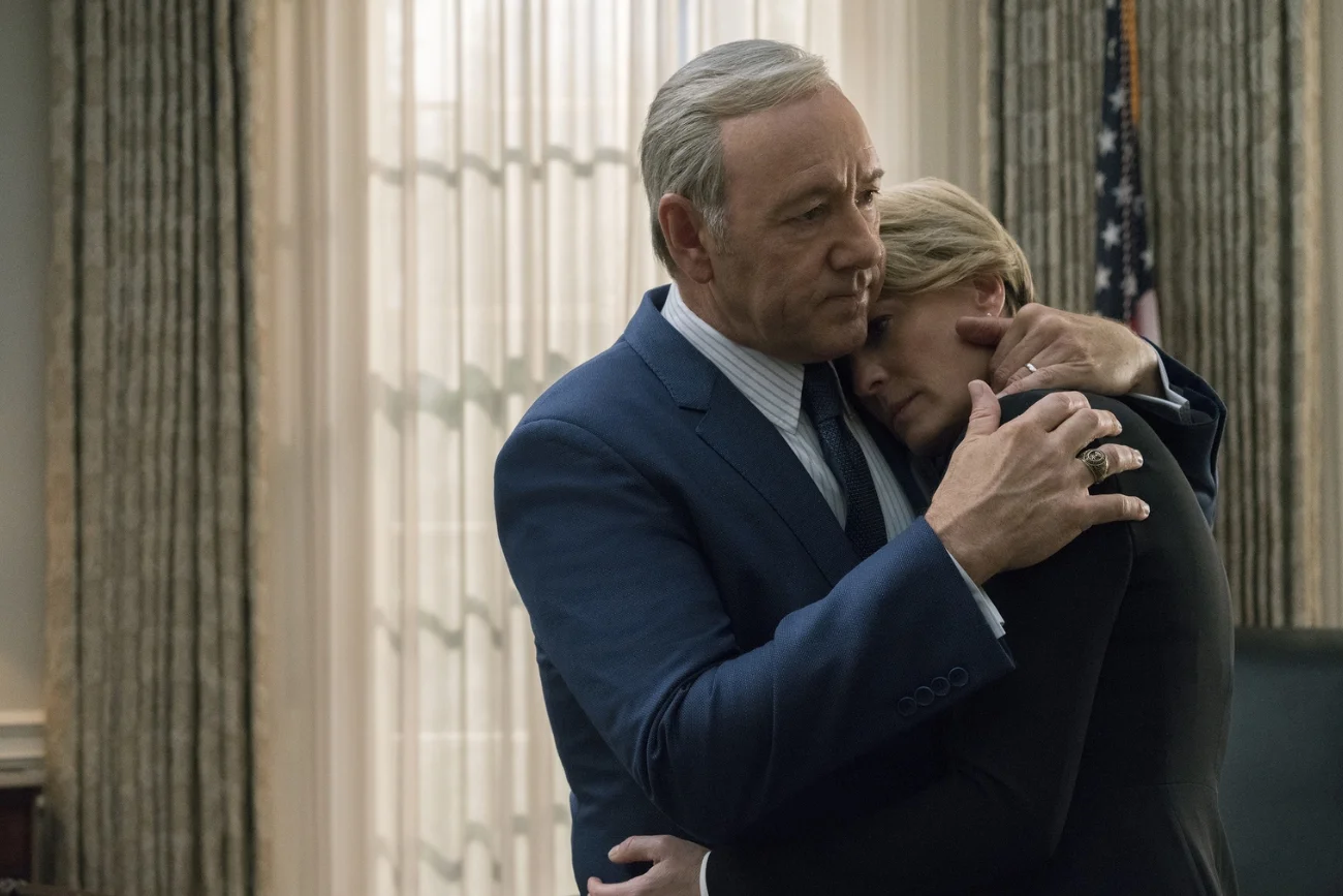 Kevin Spacey i Robin Wright w serialu "House of Cards"