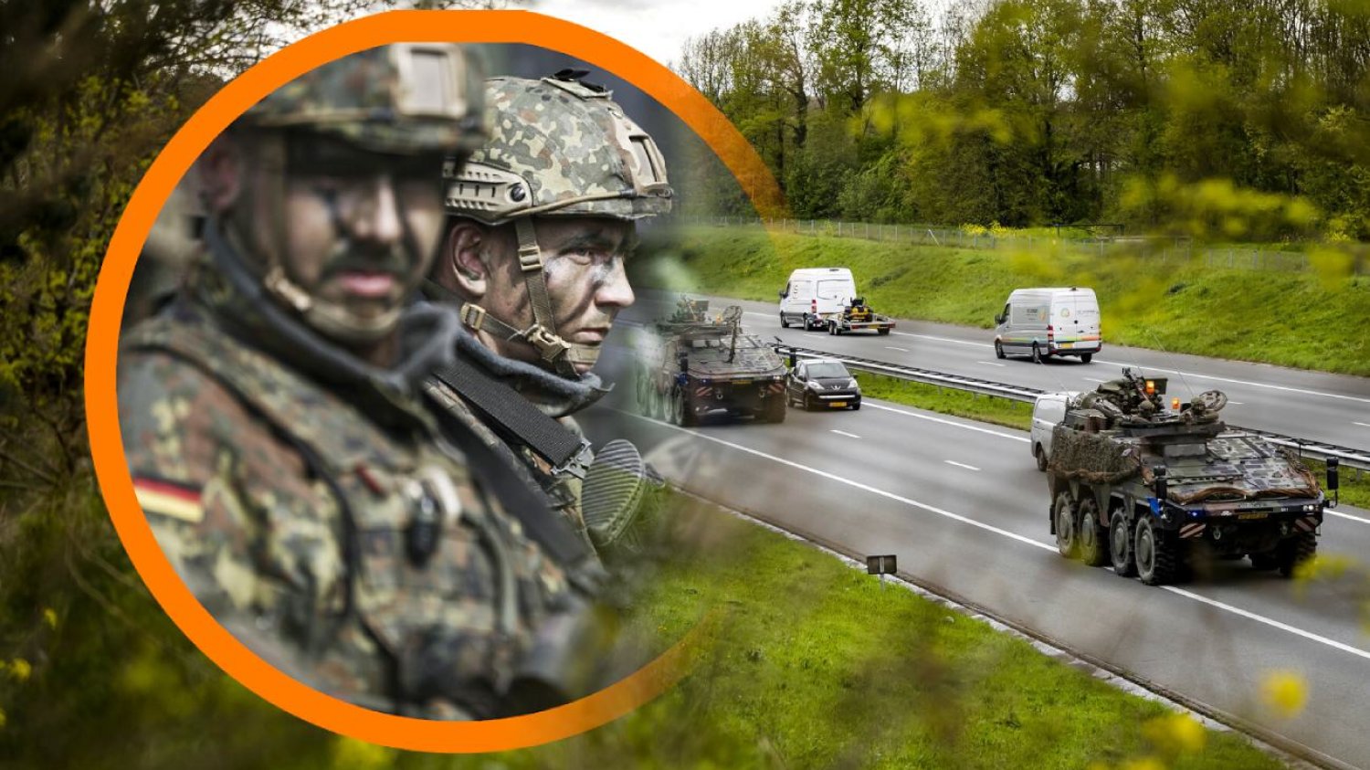 W Niemczech zaroiło się od wojska Bundeswehra i inne wojska na drogach Niemiec.