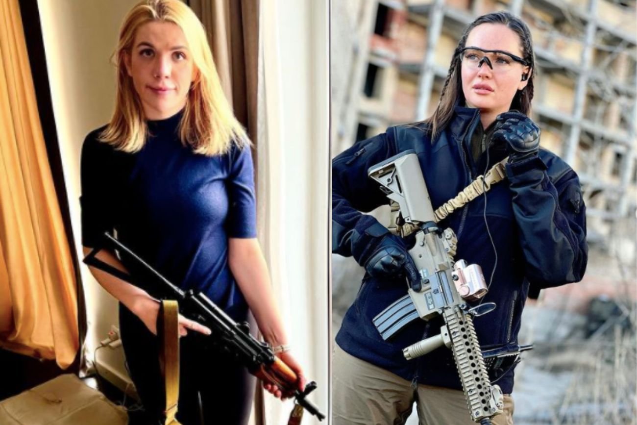 Posłanka Kira Rudik i była Miss Ukrainy chwyciły za broń i walczą za Ukrainę.