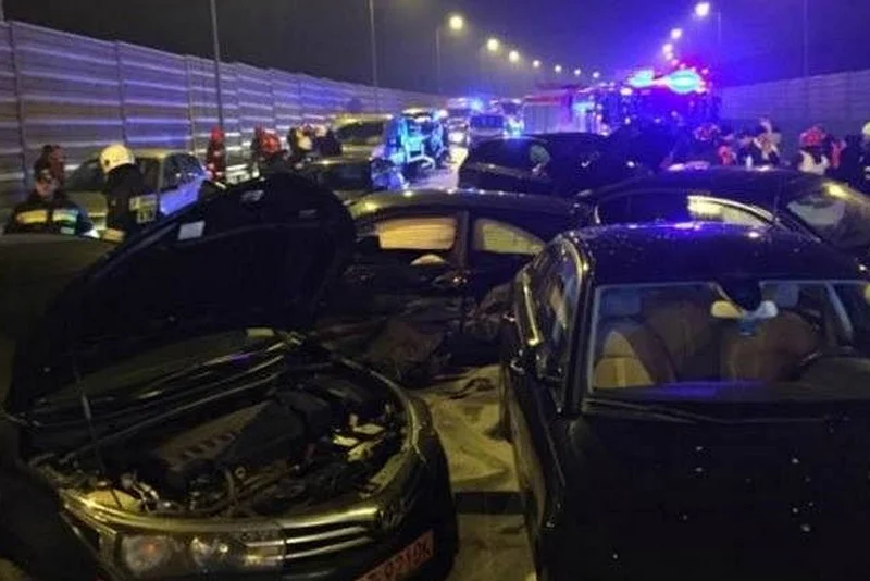 W karambolu pod Toruniem zderzyło się 8 aut w tym dwa rządowe BMW