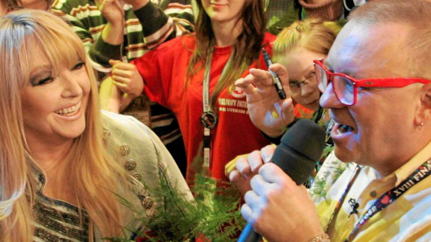 Jurek Owsiak zaprasza Marylę Rodowicz na Woodstock.