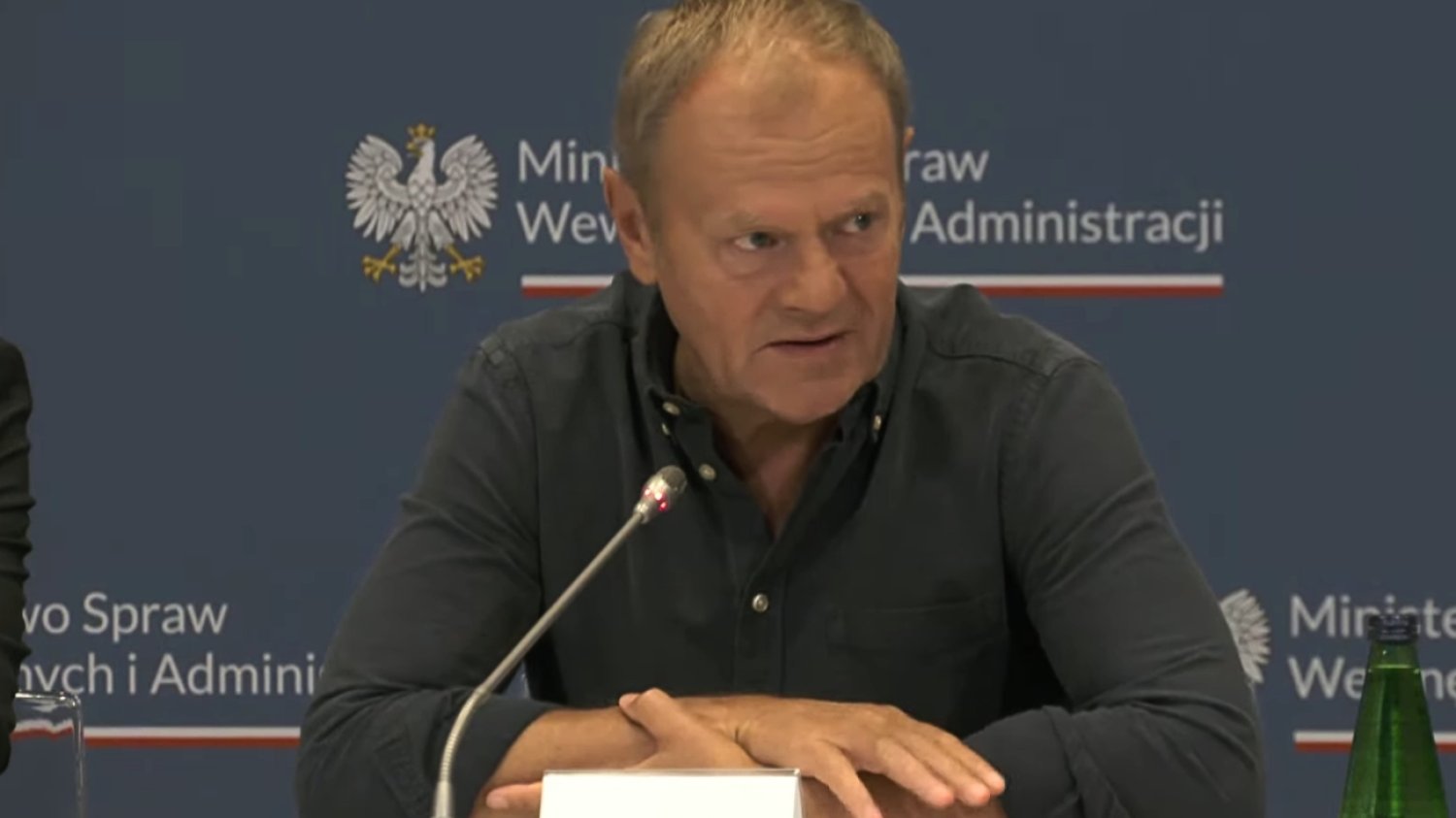 Tusk przemówił na posiedzeniu sztabu kryzysowego.