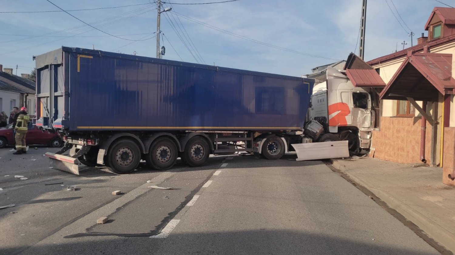 Zdjęcie z miejsca zdarzenia.