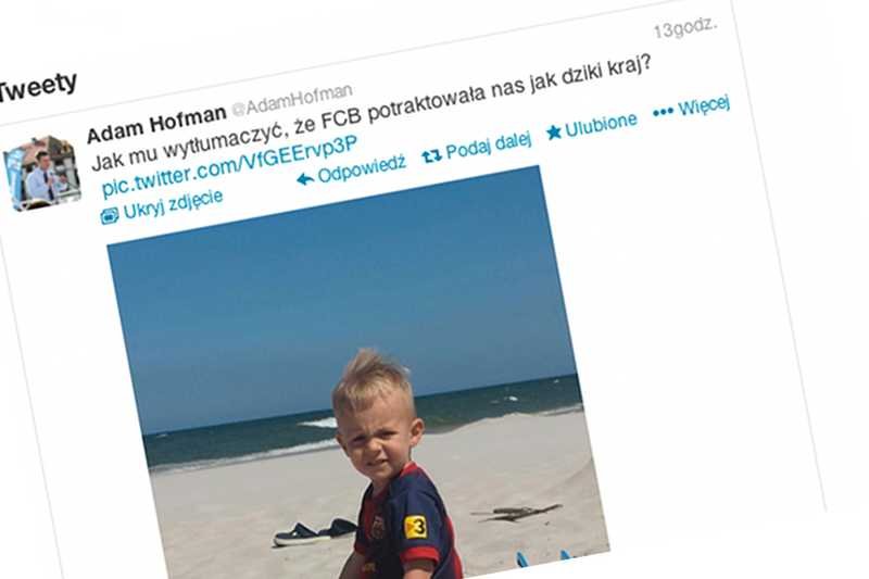 Adam Hofman jest zawiedziony, że FC Barcelona nie przyjechała do Polski