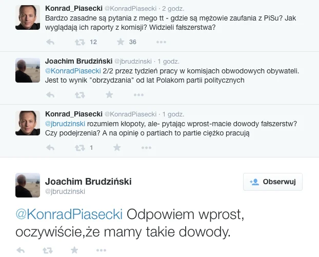 Joachim Brudziński jest przekonany, że ostatnie wybory zostały sfałszowane. Twierdzi, że PiS ma na to dowody.