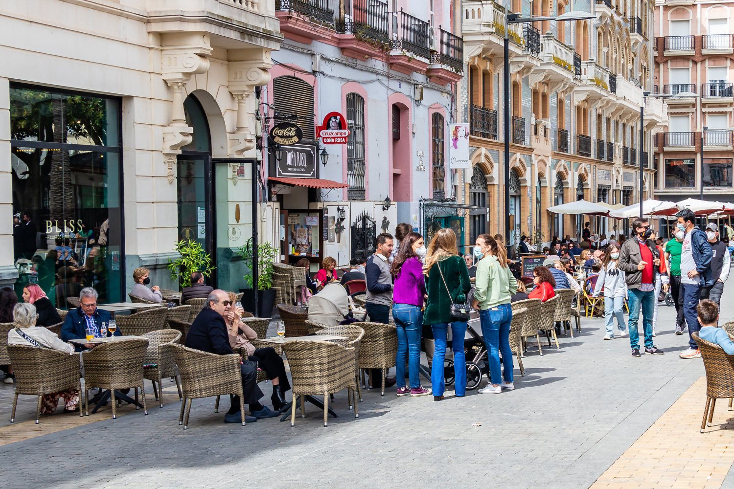 Restauracja w mieście Huelva w południowo-zachodniej Hiszpanii.