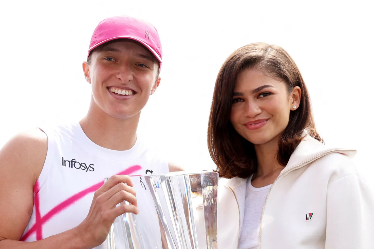 Zendaya opowiedziała o spotkaniu z Igą Świątek podczas WTA 1000 w Indian Wells.