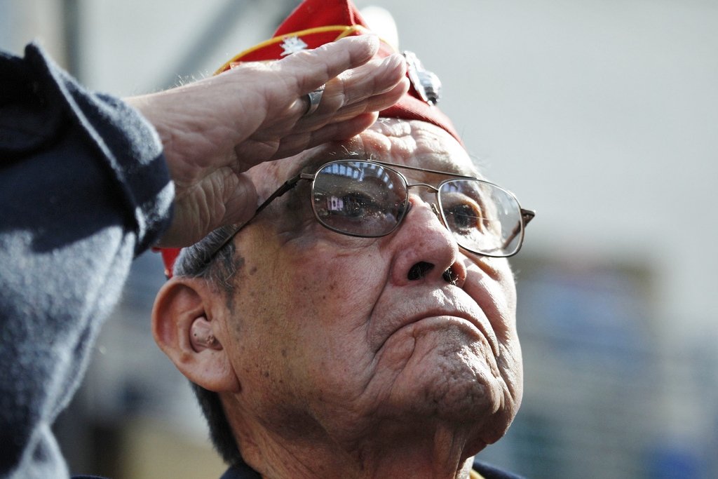 Frank G. Willetto, 84-letni szyfrant-weteran z plemienia Nawahów